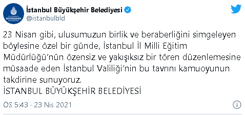 Valiliğin 'İmamoğlu' açıklamasına İBB'den yanıt - Resim : 1