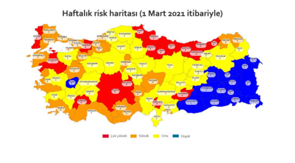 Türkiye ‘tam kapanma’ya böyle giriyor: 79 kent... - Resim : 1