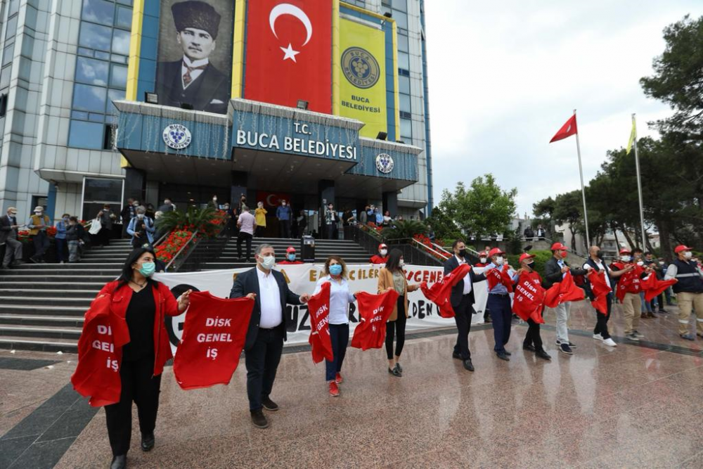 Buca’nın emekçilerinden 1 Mayıs’a coşkulu karşılama - Resim : 3