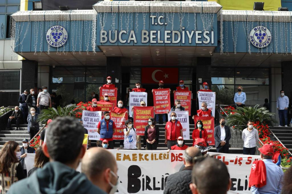 Buca’nın emekçilerinden 1 Mayıs’a coşkulu karşılama - Resim : 4