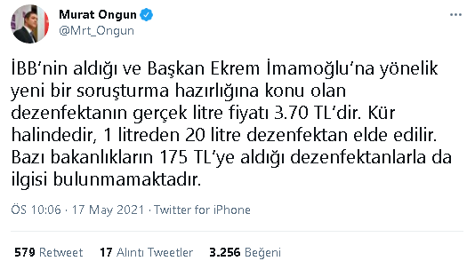 İBB'den İmamoğlu'na açılan 'dezenfektan soruşturmasına' yanıt - Resim : 1