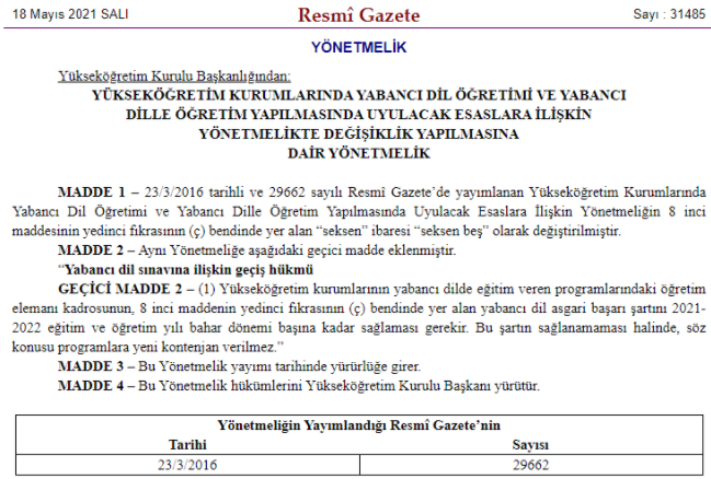 YÖK o şartta değişikliğe gitti... İktidara yakın isim şikayet etmişti - Resim : 1