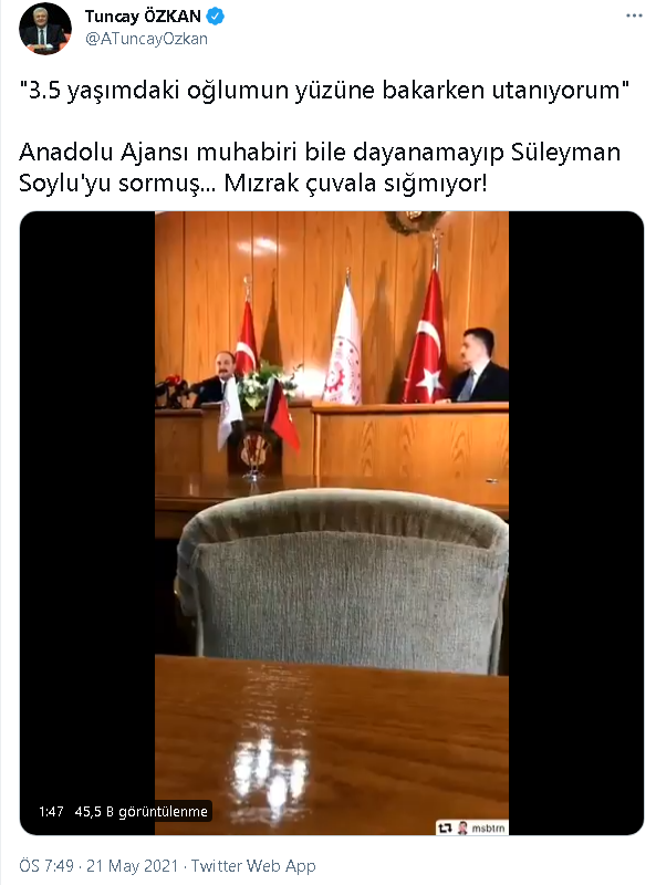 CHP'li Tuncay Özkan: AA muhabiri bile dayanamamış Soylu’yu sormuş - Resim : 1