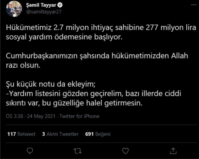 AKP'li Şamil Tayyar'dan Erdoğan'a uyarı - Resim : 1