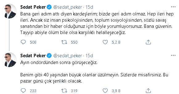 Sedat Peker'den yeni açıklama: Bizde geri adım olmaz - Resim : 1