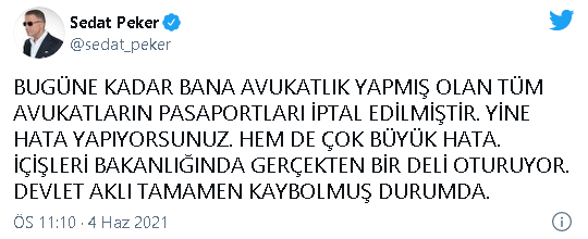 Sedat Peker'le çalışan avukatların pasaportu iptal edildi - Resim : 1