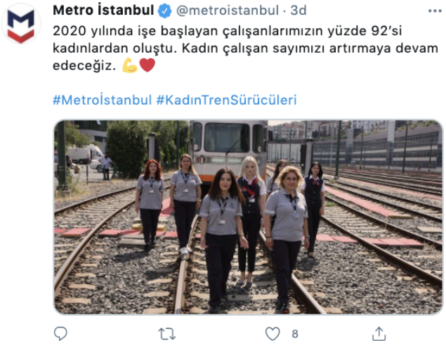 Metro İstanbul'dan kadın istihdamı... 2020'de işe başlayanların  yüzde 92’si kadınlardan oluştu - Resim : 1