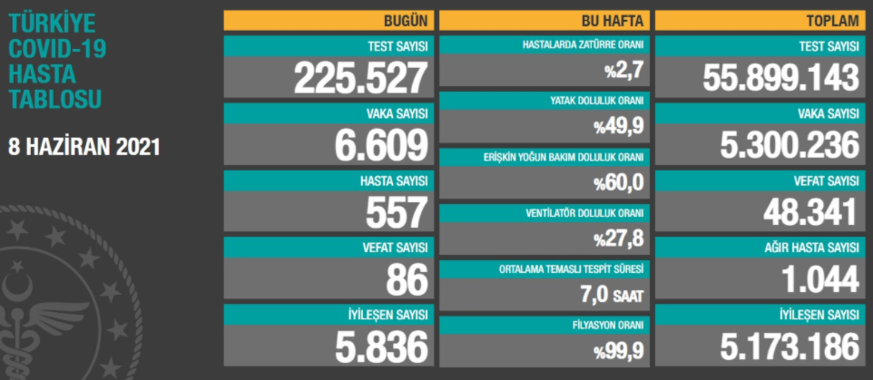 Türkiye'nin son koronavirüs tablosu açıklandı - Resim : 1