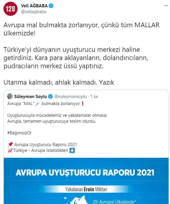 CHP'li Ağbaba'dan 'Avrupa mal bulmakta zorlanıyor' diyen Bakan Soylu'ya yanıt - Resim : 1