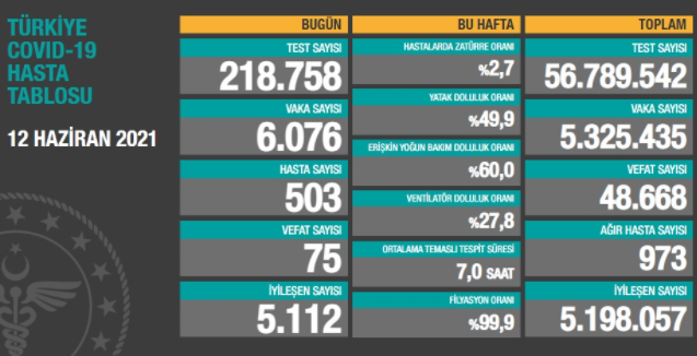 Türkiye'nin son koronavirüs tablosu açıklandı - Resim : 1