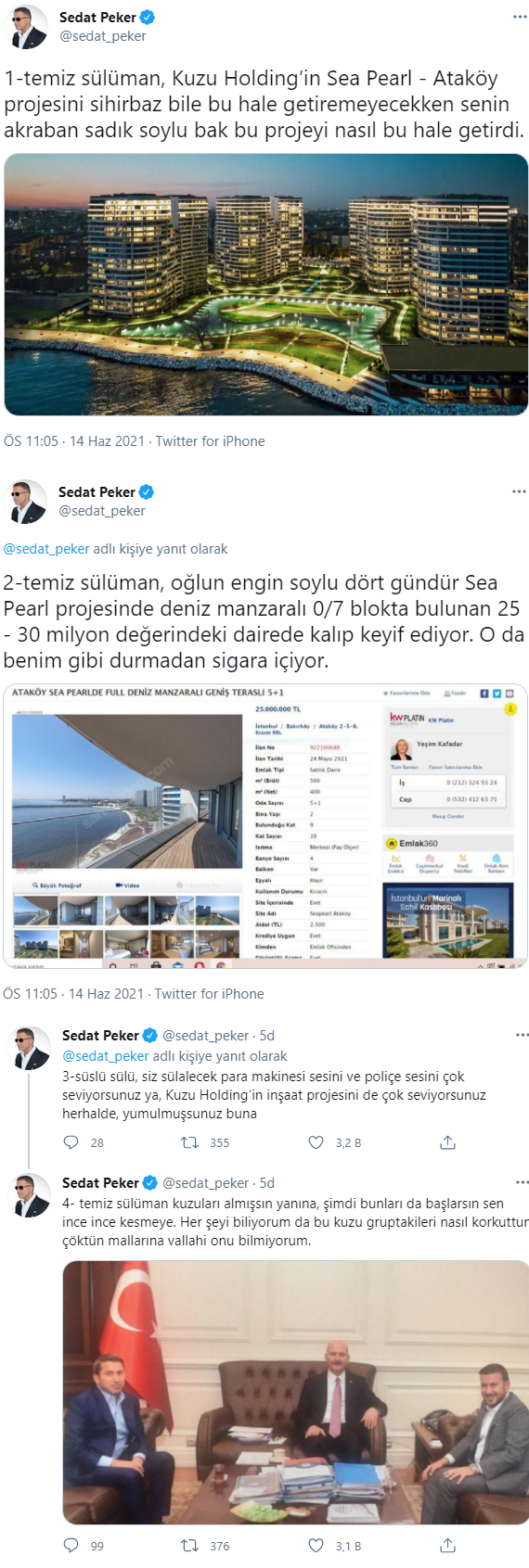 Sedat Peker'den Süleyman Soylu hakkında flaş iddialar - Resim : 1