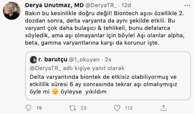 Prof. Dr. Derya Unutmaz'dan Biontech açıklaması - Resim : 1