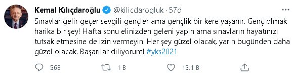 Kılıçdaroğlu, YKS'ye gireceklere başarılar diledi: Her şey güzel olacak - Resim : 1