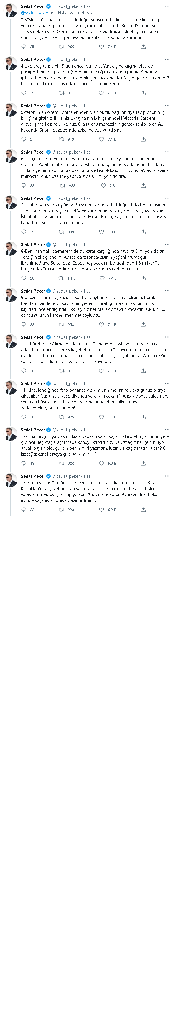 Sedat Peker'den peş peşe paylaşımlar: Bugünkü misafirimiz Cihan Ekşioğlu  - Resim : 2