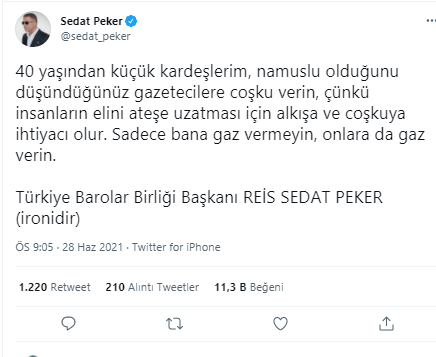 Sedat Peker son paylaşımında böyle seslendi:  İnsanların elini ateşe uzatması için... - Resim : 1