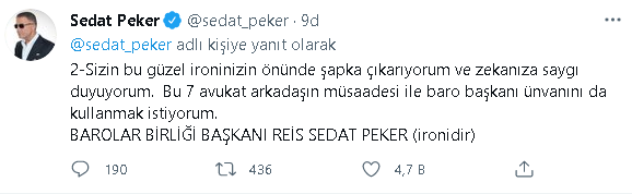 Seçimlerde sandıktan çıkan Sedat Peker'den flaş açıklama - Resim : 2