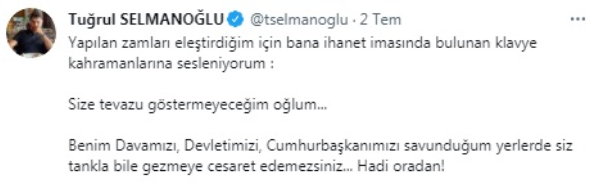 AKP'li Selmanoğlu'ndan 'zam' isyanı  - Resim : 2