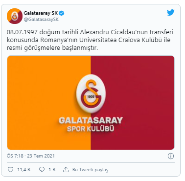 Galatasaray transferi resmen açıkladı - Resim : 1