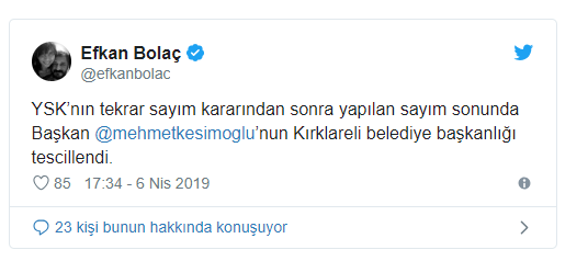 Kesimoğlu'nun Başkanlığı tescillendi - Resim : 1