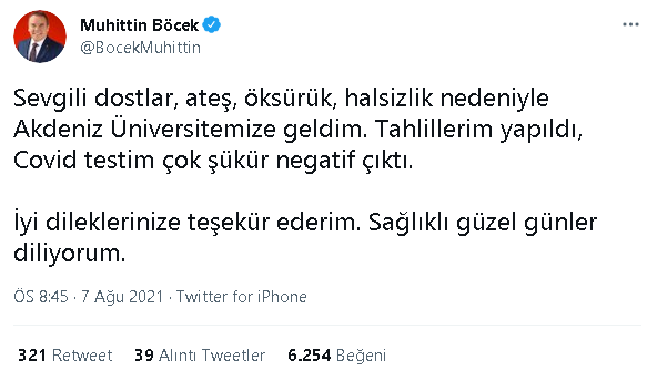 Taburcu edilen Muhittin Böcek'ten ilk açıklama - Resim : 1