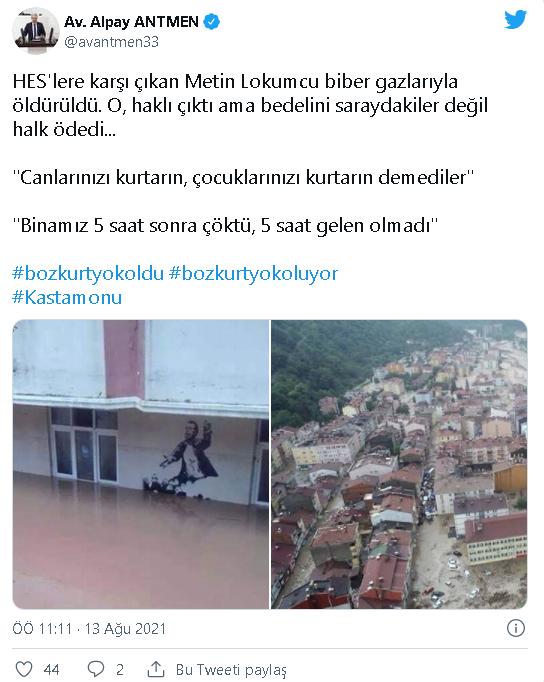 Metin Lokumcu HES'lere karşı mücadele etmişti... - Resim : 2