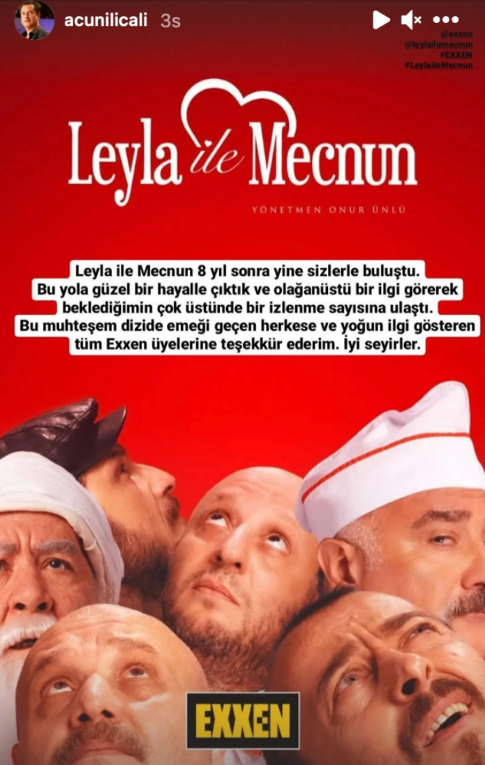 Leyla ile Mecnun izleyicisiyle buluşmuştu... Yeni açıklama geldi  - Resim : 1