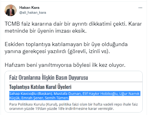 Faiz indirimi tutanaklarında gözlerden kaçan detay: Tarihinde bir ilk... - Resim : 1