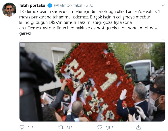 Fatih Portakal 1 Mayıs gözaltılarına sert çıktı - Resim : 1