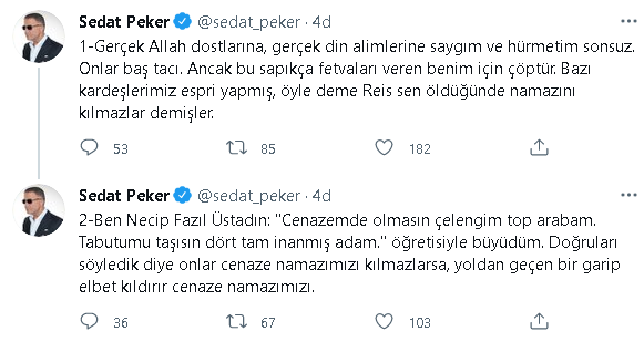 Sedat Peker'den bomba 'diyanet' çıkışı: Kaset arşivine bakacağım - Resim : 2