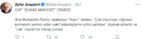 Zafer Arapkirli, tezkereye 'hayır' diyen CHP'nin tutumunu değerlendirdi - Resim : 5