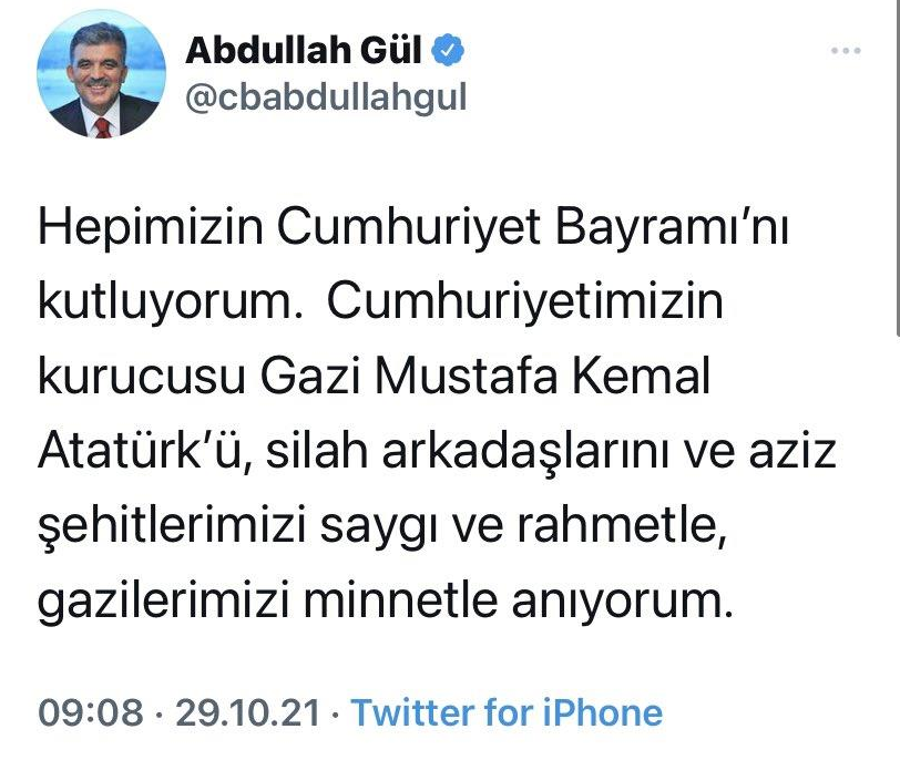 Abdullah Gül'ün Cumhuriyet Bayramı mesajı dikkat çekti - Resim : 4