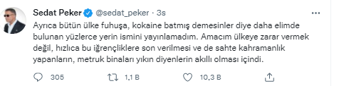 Sedat Peker'den bomba iddia: 'Fuhuş' operasyonu yapılan otelde yapılan organizasyonları açıkladı - Resim : 1