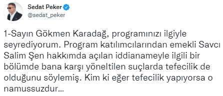 Sedat Peker yayınladığı videoya dikkat çekti: O iddialara tepki gösterdi - Resim : 1