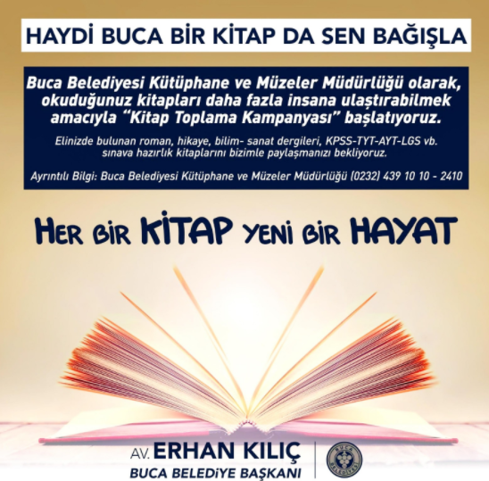 Buca’da “Her Bir Kitap Yeni bir Hayat” kampanyası - Resim : 1