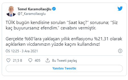 Karamollaoğlu'ndan TÜİK'e zehir zemberek sözler: Vicdanınızın yüzde kaçını kullandınız! - Resim : 1