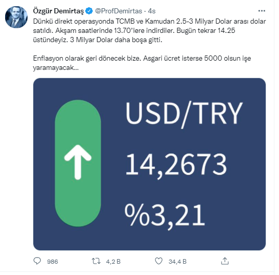 Prof. Dr. Özgür Demirtaş: 3 milyar dolar boşa gitti - Resim : 1