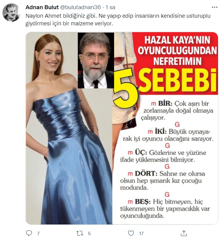 Hazal Kaya, Ahmet Hakan'ı yerin dibine soktu  - Resim : 3