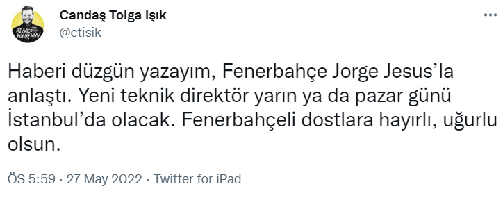 Fenerbahçe Jorge Jesus'ta mutlu sona ulaştı: Tarih verildi  - Resim : 1