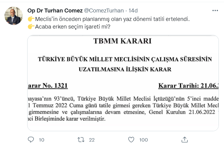 TBMM'nin çalışma süresi uzatıldı - Resim : 1