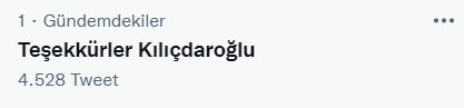 Erdoğan'ın KYK kredi borçlarının silindiğini açıklamasının ardından "Teşekkürler Kılıçdaroğlu" tweet'i TT oldu - Resim : 1