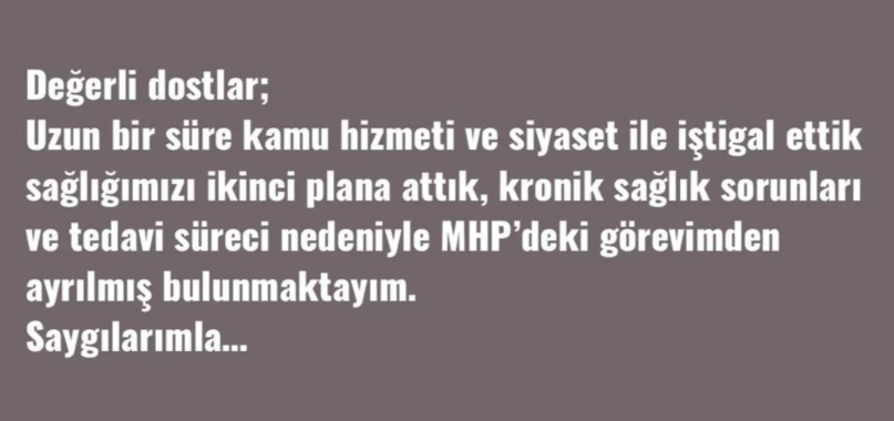 HSK'dan istifa etmişti... Hamit Kocabey, Devlet Bahçeli'nin hukuk danışmanlığını da bıraktı  - Resim : 1