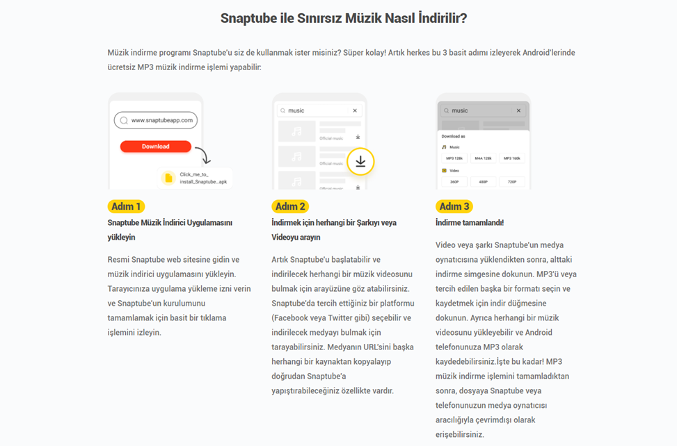 Müzik İndirme Uygulaması Snaptube Nasıl Kullanılır? - Resim : 2