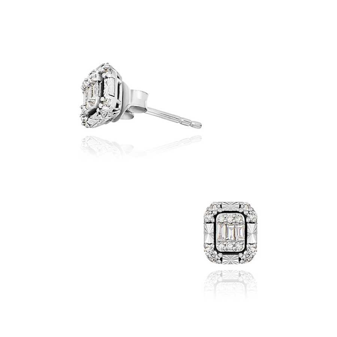 En Şık Pırlanta Baget Küpe Modelleri - Resim : 2