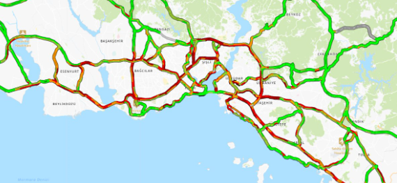 İstanbul trafiğinde yoğunluk yüzde 90'ı geçti - Resim : 1