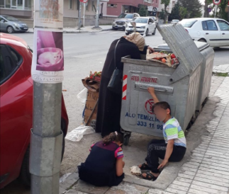 Çorum'da yürek burkan görüntü - Resim : 1