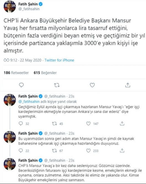 AKP’li o isimden Mansur Yavaş'a tehdit - Resim : 1