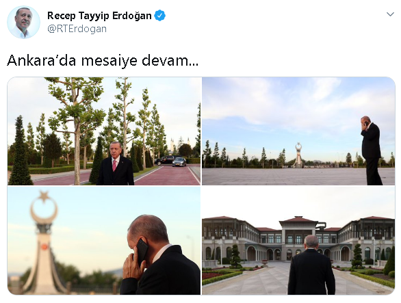 Erdoğan: Ankara'da mesaiye devam - Resim : 1