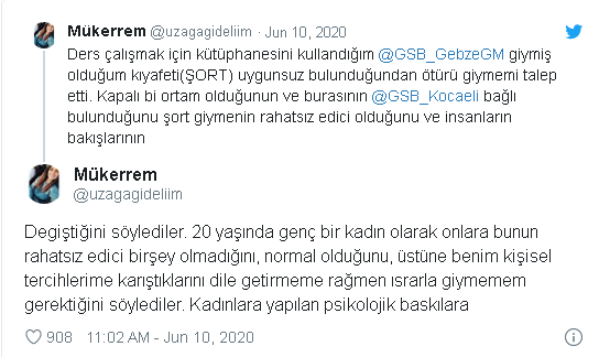 Genç kadın, şort giydiği için bakanlık kütüphanesine alınmadı - Resim : 1