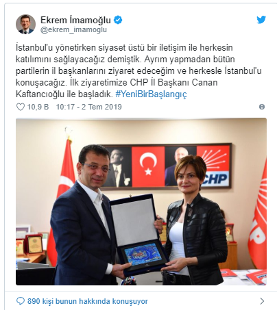 İmamoğlu '#YeniBirBaşlangı&ccedil;' diyerek paylaştı - Resim : 1
