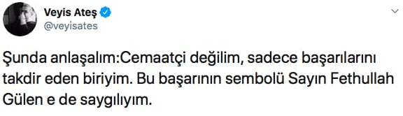 'HDP'yi Habertürk'e davet etmiyoruz' diyen Veyis Ateş'in  'Öcalan' ve Fethullah paylaşımları ortaya çıktı - Resim : 5